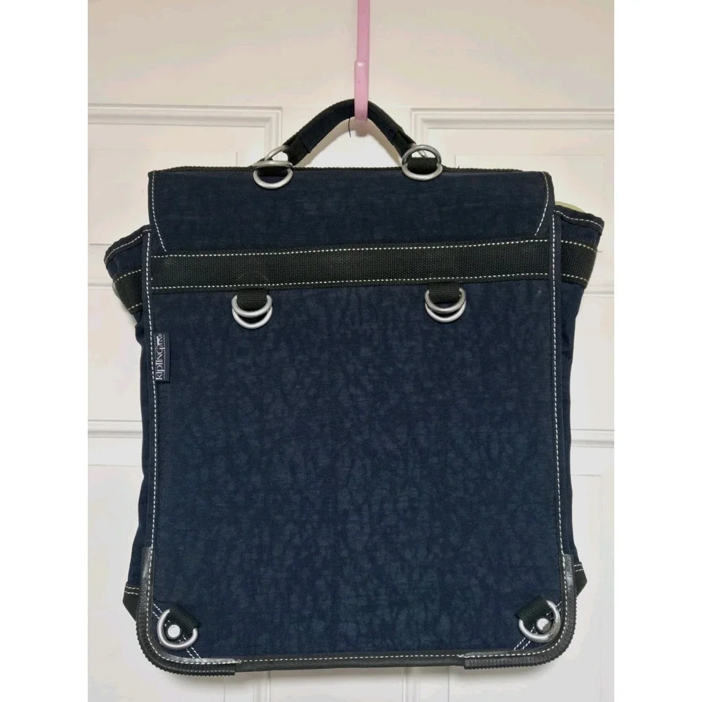 Kipling Bag Laptop Luggage Dual‎ Buckles Lock Plastic Insert Handle Blue Case